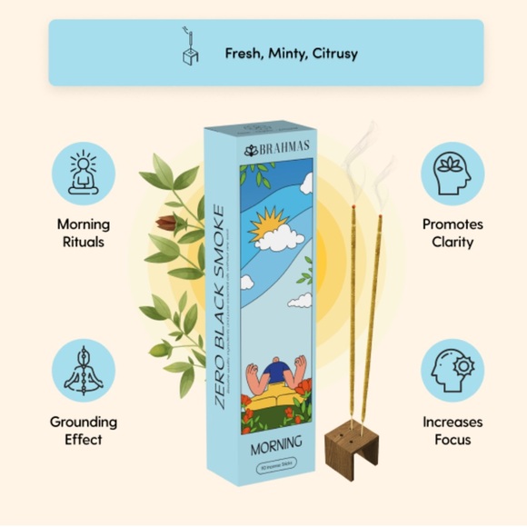 Pixie* Brahmas MORNING 6 Pack (90 sticks) Incense Sticks - Picture 4 of 9